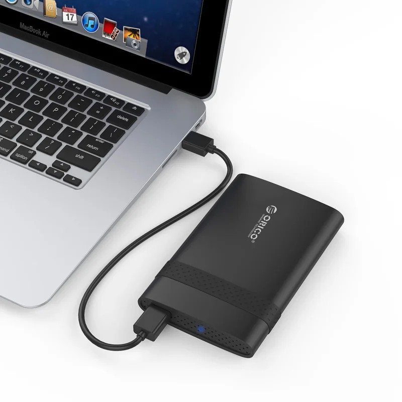 ORICO 2 ТБ SATA для USB 3,0 2,5 дюймов Чехол для HDD SSD диск коробка с резиновым USB3.0 жесткий диск Корпус инструмент бесплатно для 9,5 мм ниже HDD