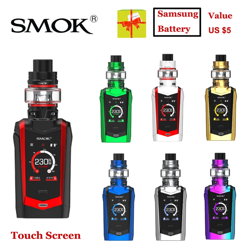 SMOK SPECIES Kit 230w вид мод 5 мл TFV8 Baby V2 бак A1 A2 катушка электронная сигарета комплект VS E