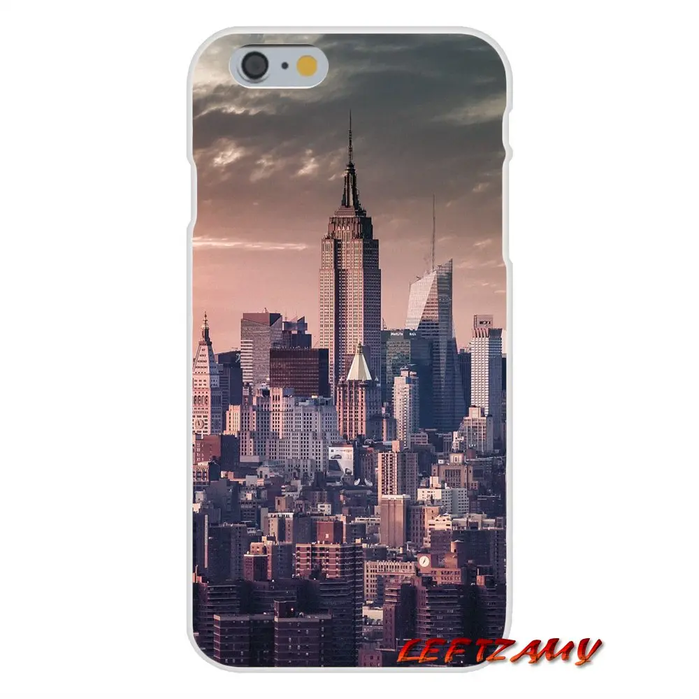 Mobile Phone Case Cover For Samsung Galaxy A5 A6S A7 A8 A9S Star J4 J6 J7 J8 Prime Plus 2018 New York City building Colored | Мобильные