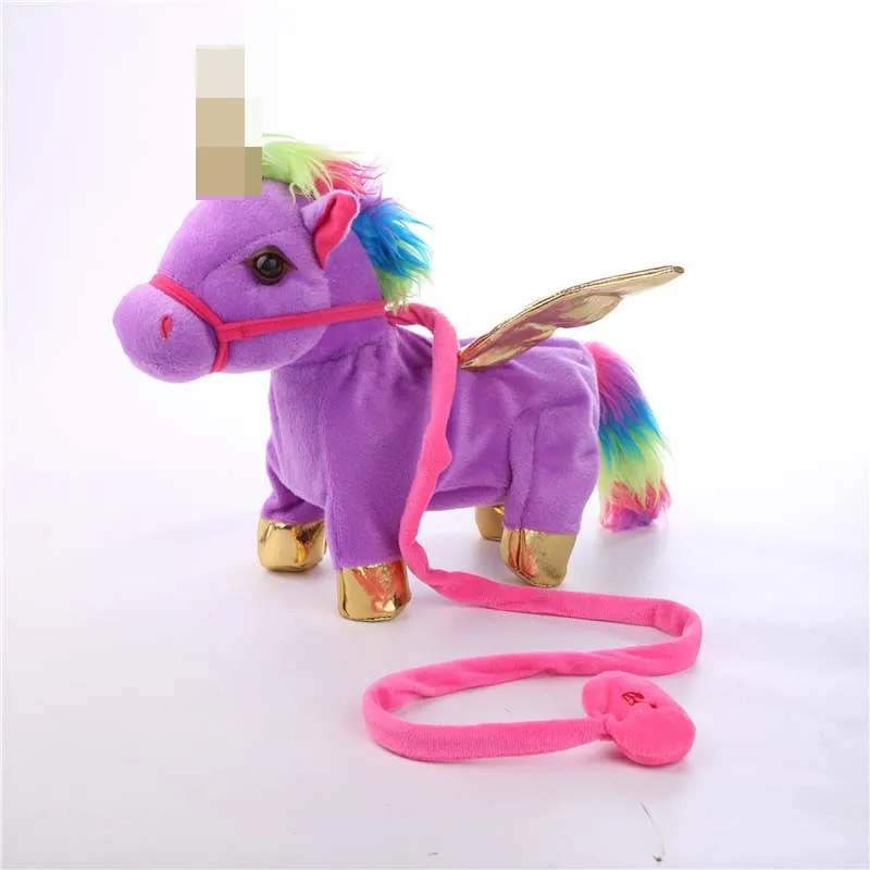 F Новые электронные игрушки Робот игрушечная лошадь Kawaii лошадь поет и ходит интерактивные игрушки для детей женские рождественские подарки - Цвет: F