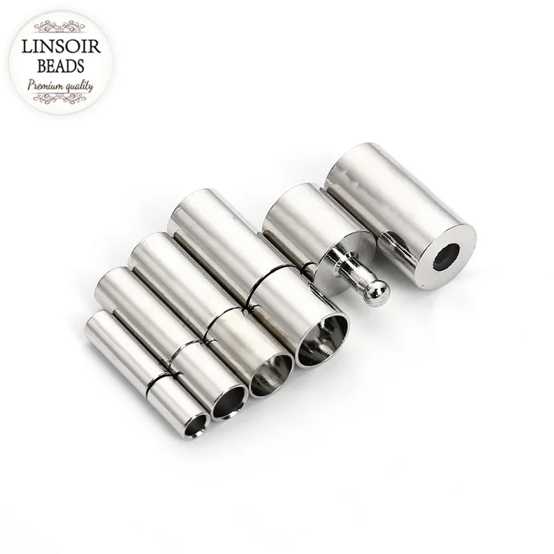 Металлические Концевики LINSOIR 20 шт. для кожаного шнура 3 4 5 6 мм разъемы
