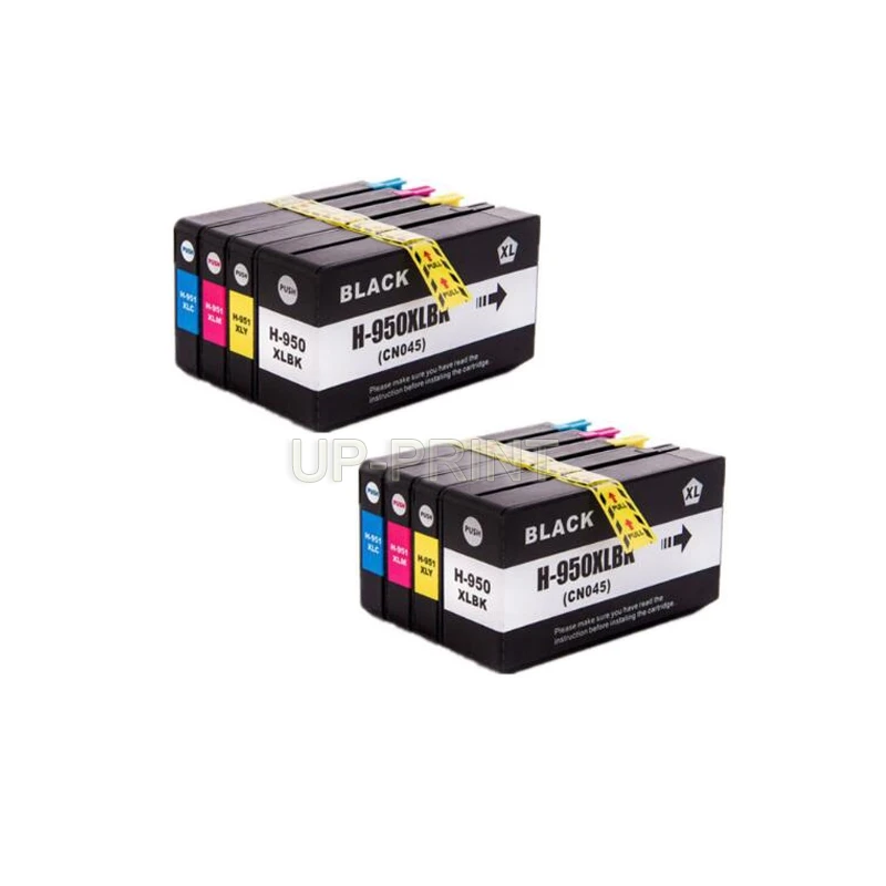 2 комплекта чернильного картриджа совместимый для HP 950 XL 951 Officejet Pro 8100 8600 8610 8620 8680