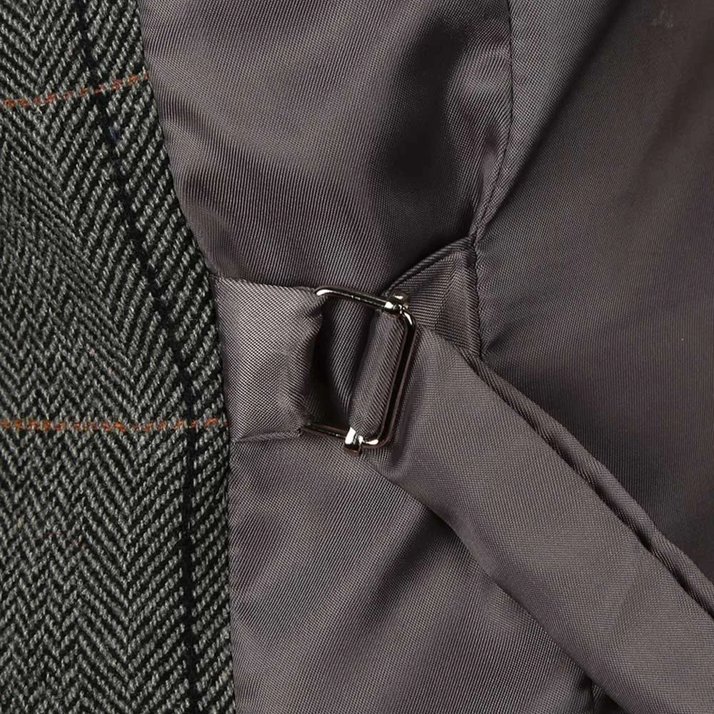 Mens Casual Suit Vest Male Fashion Dress vests plaid Slim Fit Waistcoat Formal Business Jacket sleevelss Autumn Winter d90628