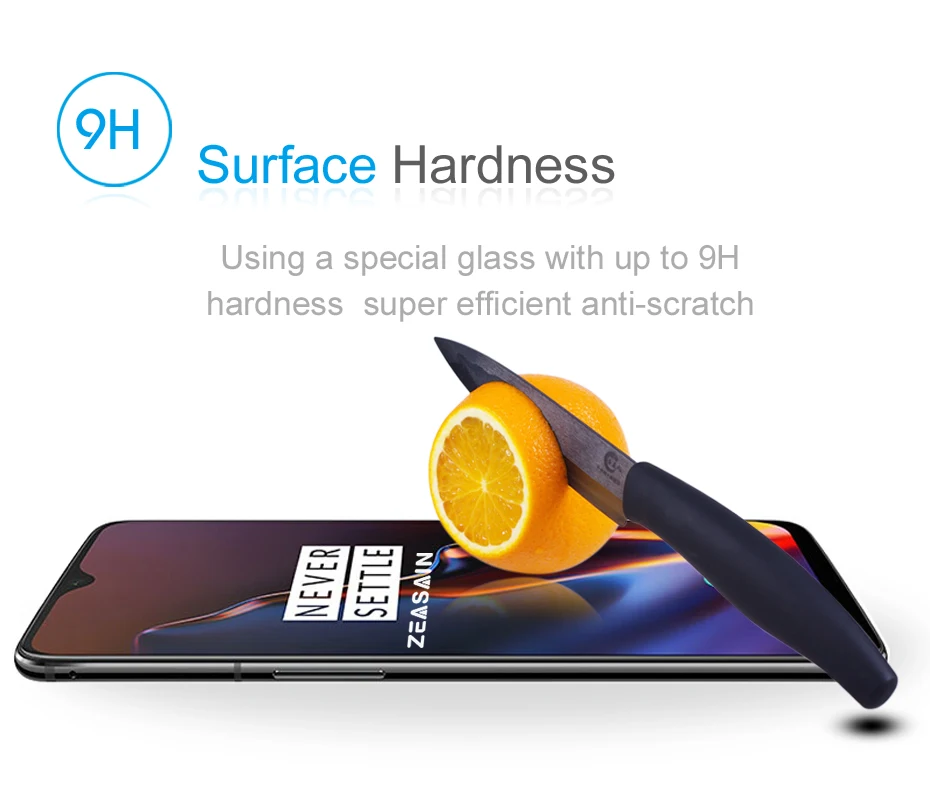 2 шт Оригинальный ZEASAIN протектор экрана для OnePlus 6 T OnePlus6T One Plus 1 + закаленное стекло