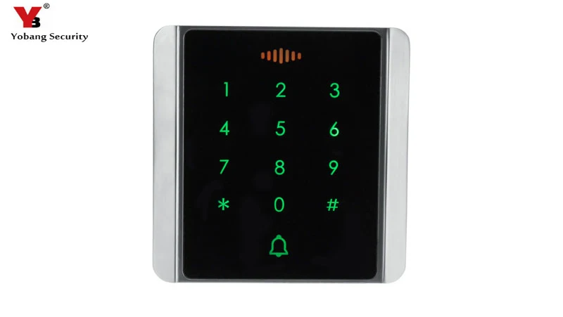 C80 Yobang безопасность Сенсорный Водонепроницаемый Rfid Клавиатура система контроля допуска к двери комплект Электрический магнитный дверной замок+ блок питания+ дверной звонок - Цвет: C80