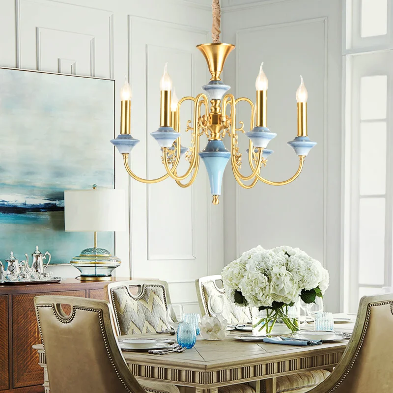 Современные медные люстры для гостиной светодиодный свет роскошная Инс ветровая