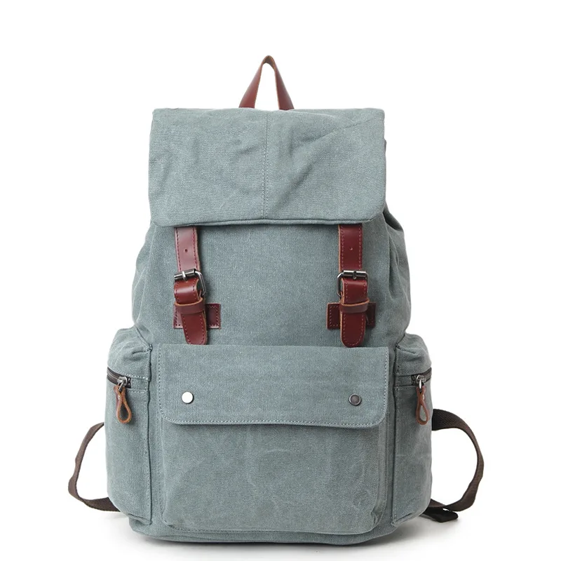 Простой дизайн мужской белый вместительный рюкзак для ноутбука школьный