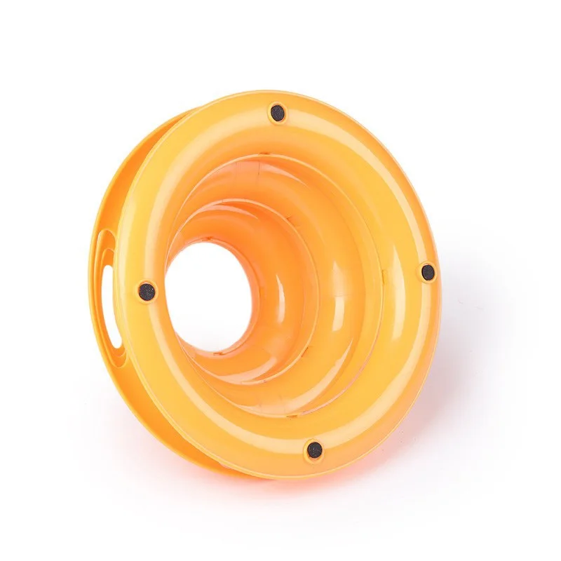 Pet Toys Cat Crazy Ball Disk Interactive Amusement Plate Play Disc Trilaminar Turntable Toy | Дом и сад