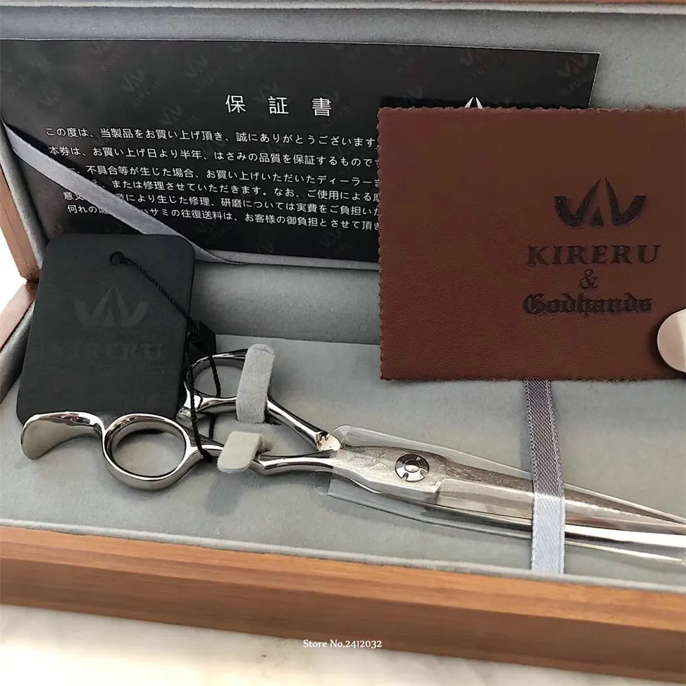 Сделано в Японии "KIRERU" Японский Порошок супер стали Дамасские ножницы для стрижки волос Горячие Продажи в Китае 6 дюймов K-7