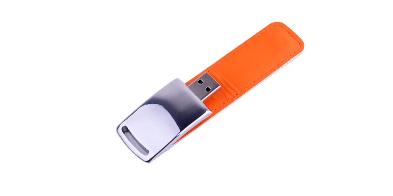 POWERONE, кожаный и металлический брелок, USB флеш-накопитель, флешка, модный креативный USB 2,0, карта памяти, 64 ГБ, 16 ГБ, 32 ГБ, 4 Гб, U диск