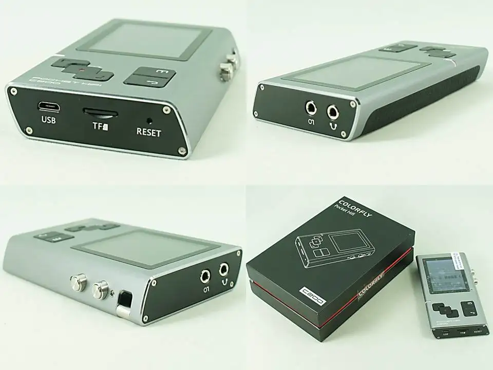 Colorfly C200 ES9018 32 бит/192 кГц DSD декодирование HiFi портативный музыкальный плеер без