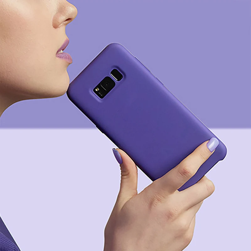 Силиконовый чехол для Samsung Galaxy S8 Plus Note 8 защита 360 роскошный мягкий силиконовый