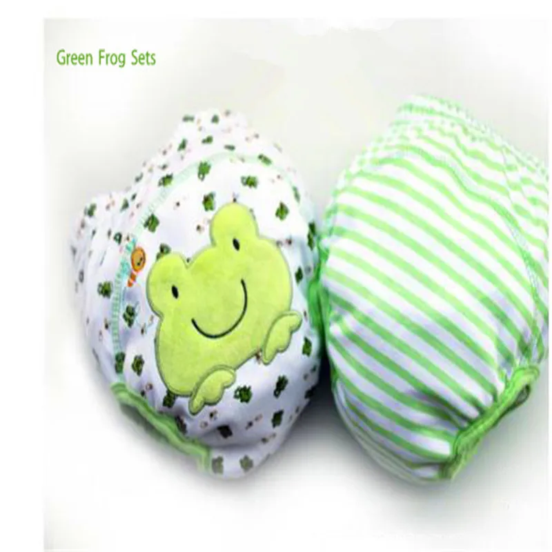 2 шт./лот 4 слойные водонепроницаемые детские тканевые подгузники шорты для