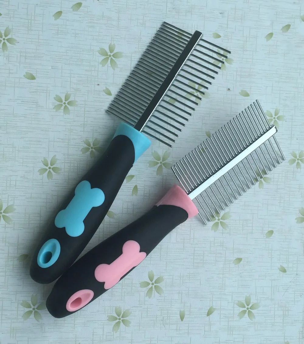 5 шт./лот смешанный цвет Comb sim018 Расческа для питомцев кошек и собак триммер