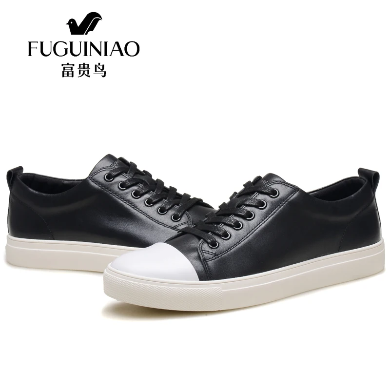FUGUINIAO Luxury Summer Shoes England Trend Casual Leisure Leather Breathable For Men's Footwear Loafers Mens Flats | Обувь
