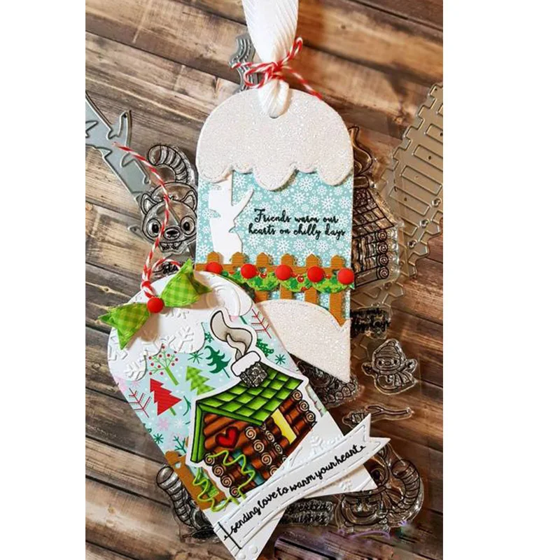 Волнистый трафарет с линией багажника смешанный узор металлические Вырубные