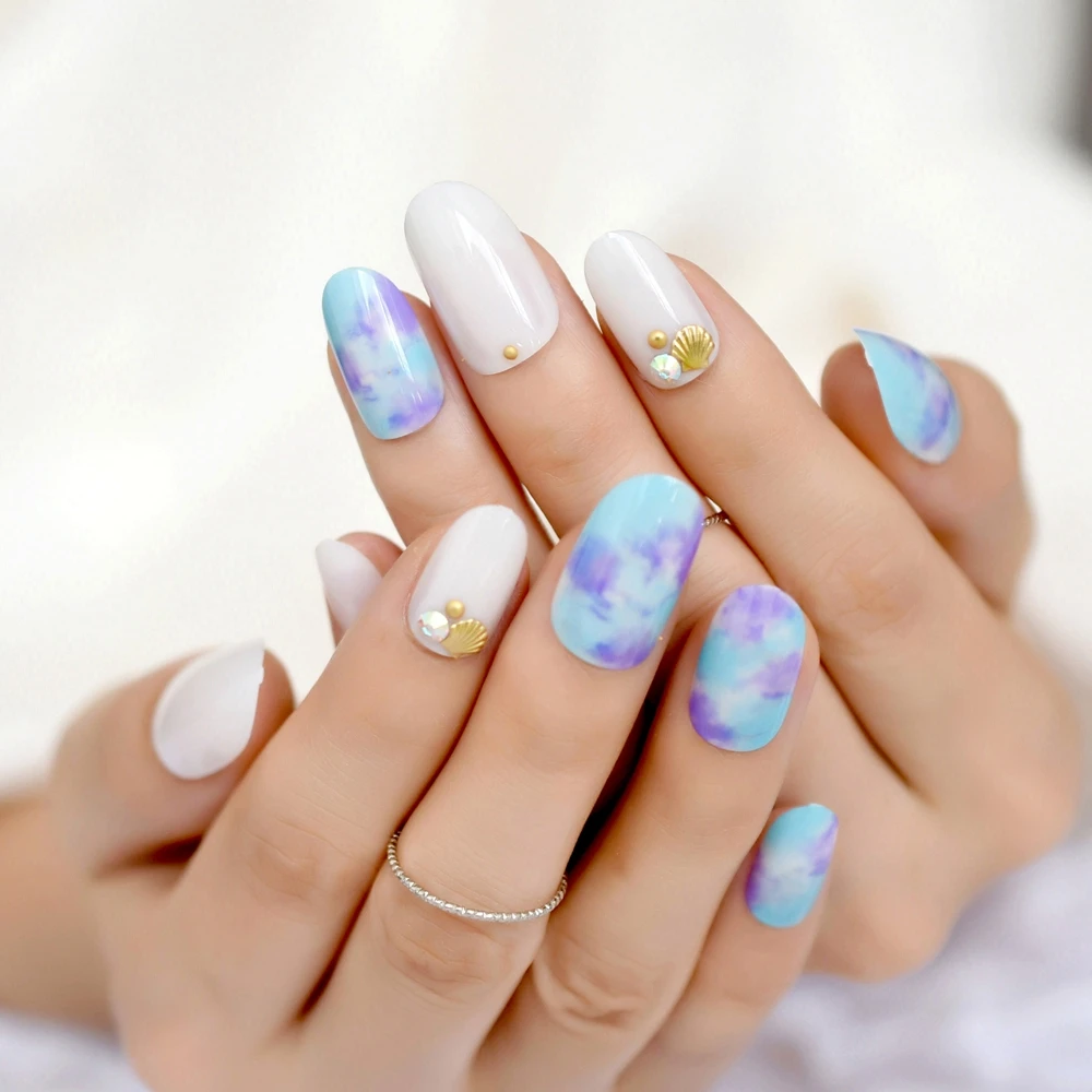 Простой дизайн граффити набор для дизайна ногтей Круглый средний полное