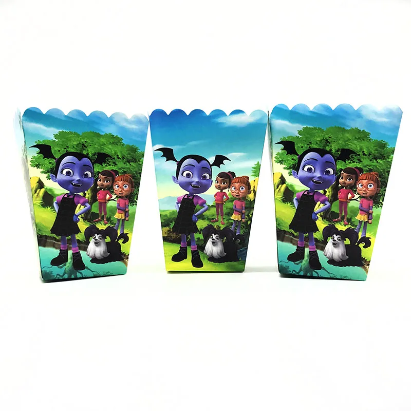 6 шт./упак. Vampirina коробки для попкорна baby shower День Рождения украшения тема