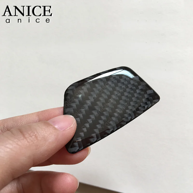 4 шт. 100% углеродного волокна интерьер дверная ручка крышки отделка подходит для