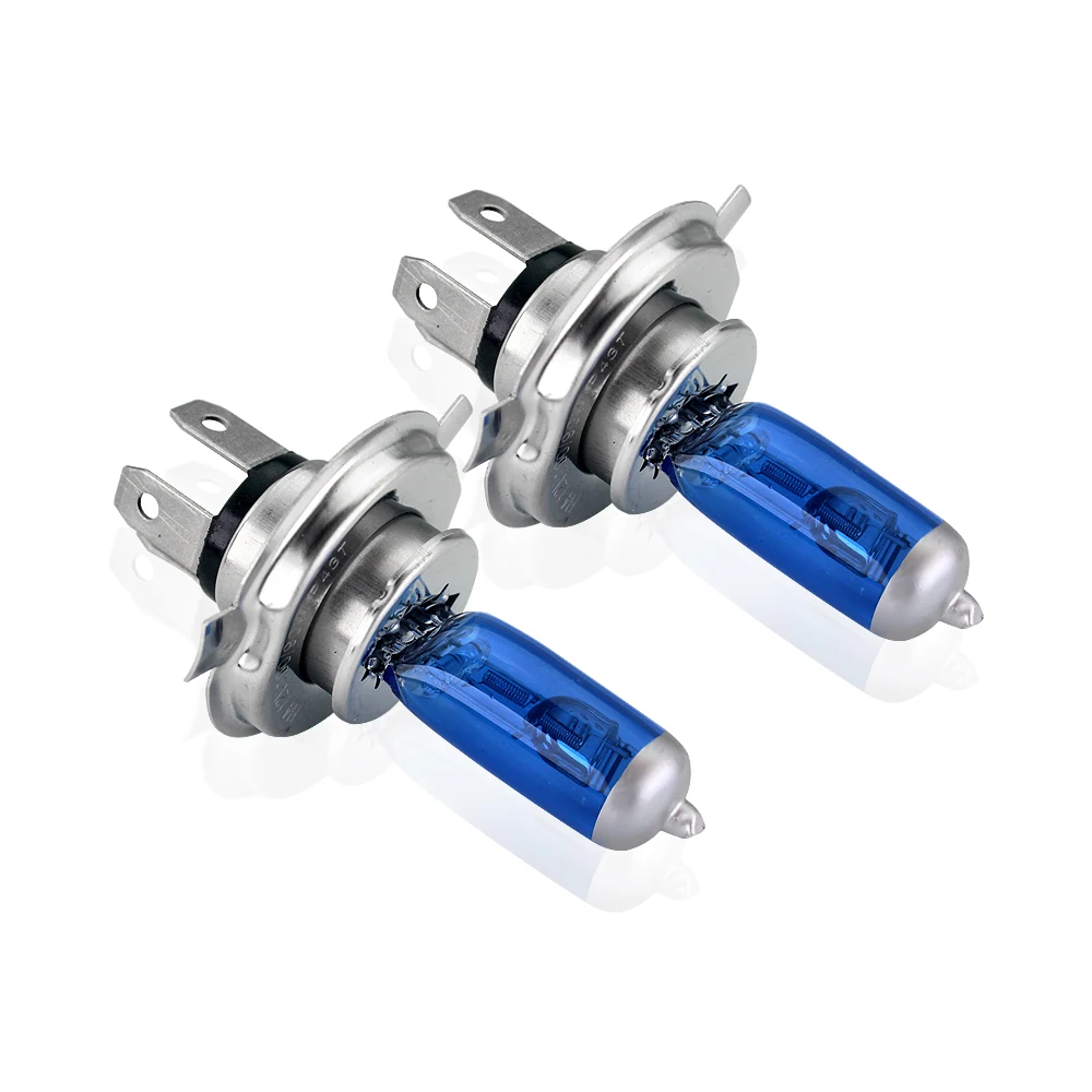 2 шт H4 галогенная автомобильная лампа лампочка для фары комплект 5000K 12V 100 W/90 W|h4