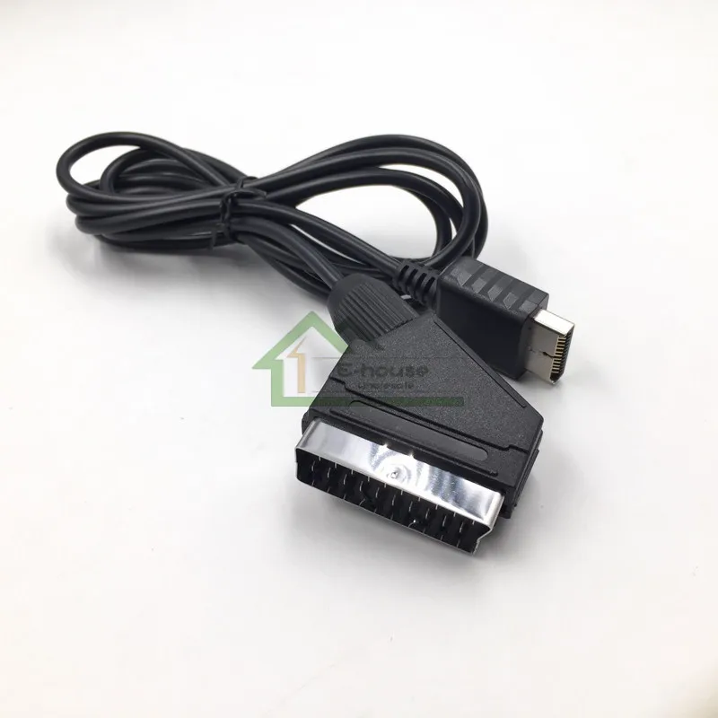 30 шт. E house RGB SCART кабель для Playstation PS2 TV AV свинцовый PS3 игровой консоли оптовая