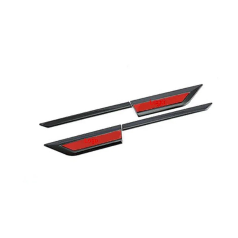 black and red Tonlinker наружная дверь автомобиля рядом с крышкой Наклейка для Nissan ALTIMA автомобильный Стайлинг 4 шт. наклейка из нержавеющей стали - Цвет: black and red