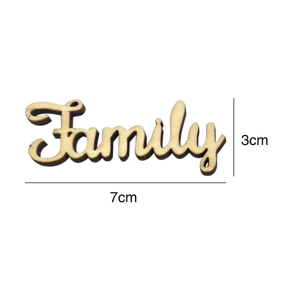 10 шт. DIY Алфавит скрипт аксессуары картины на стену ручной работы семья текстовая