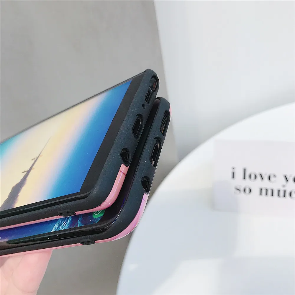 Мультфильм порошок Leopard Blu-Ray Мягкие TPU чехол для телефона samsung S7 S7edge S8 S9 Плюс Для