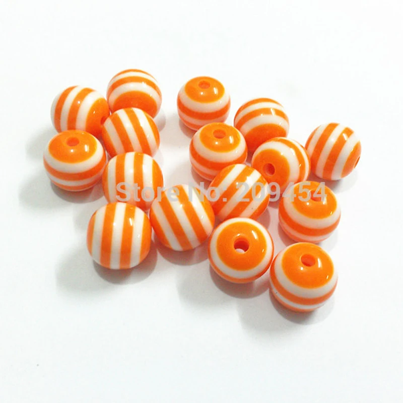 Оптовая продажа! Полосатые крупные бусины из смолы маленького размера 12 мм/16