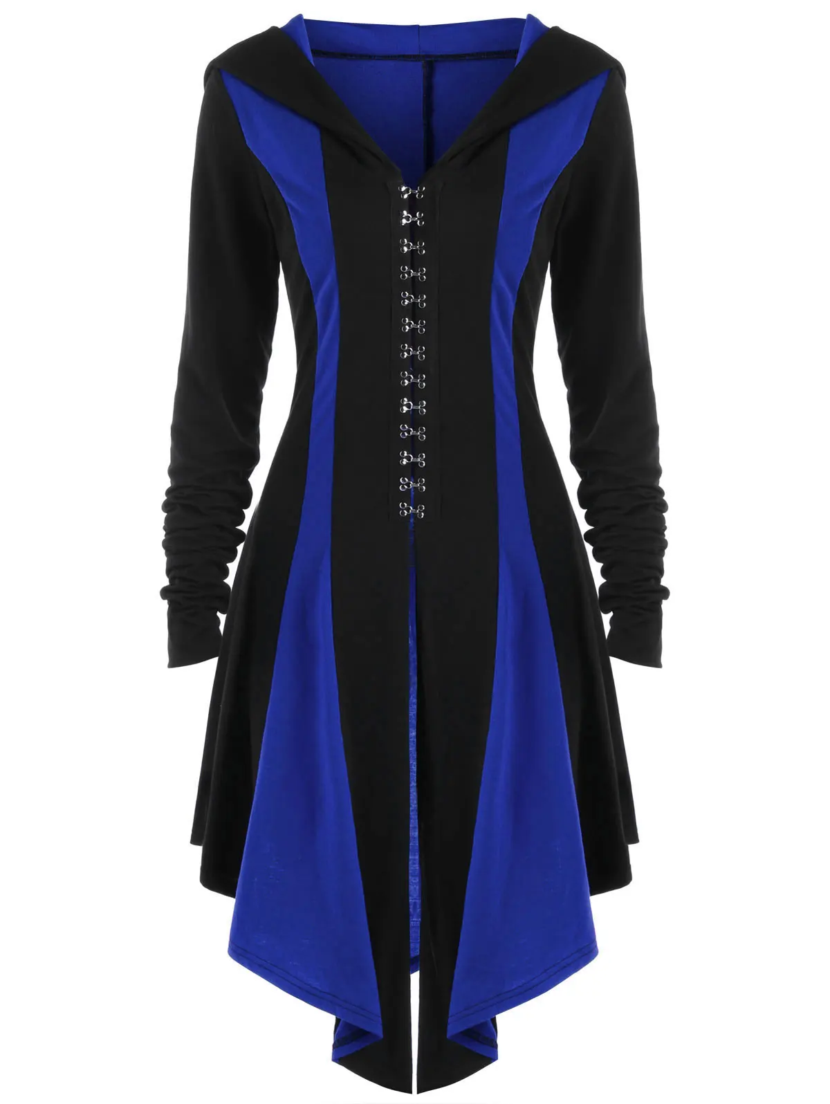 New Woman Medieval Warrior Cosplay Costumes Renaissance Gothic Vintage Jackets Bandage Coat Hunter Archer Hooded Tuxedo