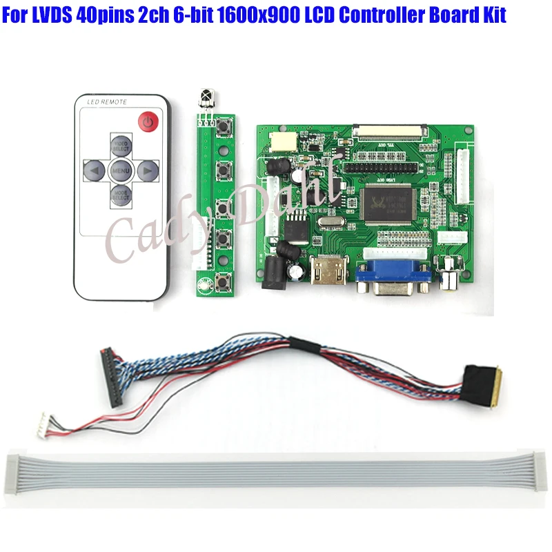 Оптовая продажа 10 шт. HDMI VGA 2AV плата контроллера + 40 контактов Lvds кабель пульт