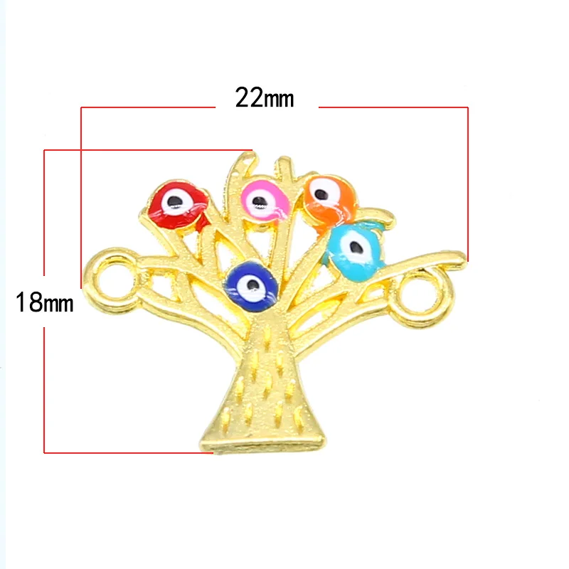 6 шт. аксессуары для ювелирных изделий с капельным деревом life tree charm коннектор