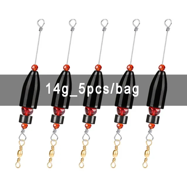 K-14g-5pcs-bag Бумы рыболовные CRR латунные рыболовные грузила Carolina готовая установка - Цвет: K-14g-5pcs-bag