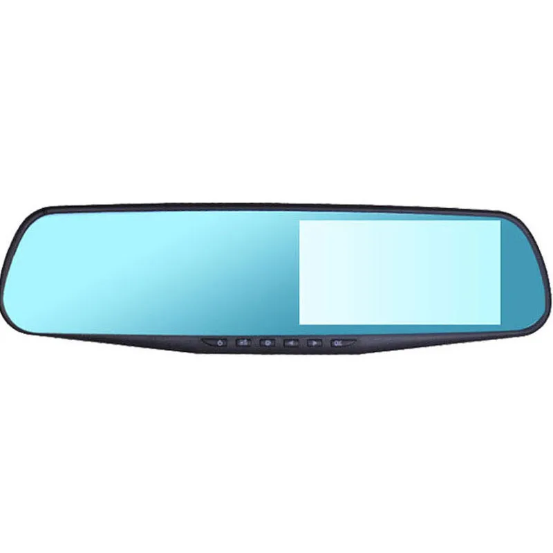 Зеркало-видеорегистратор Ecartion 4 3 дюйма FHD 1080P с двумя объективами - купить по