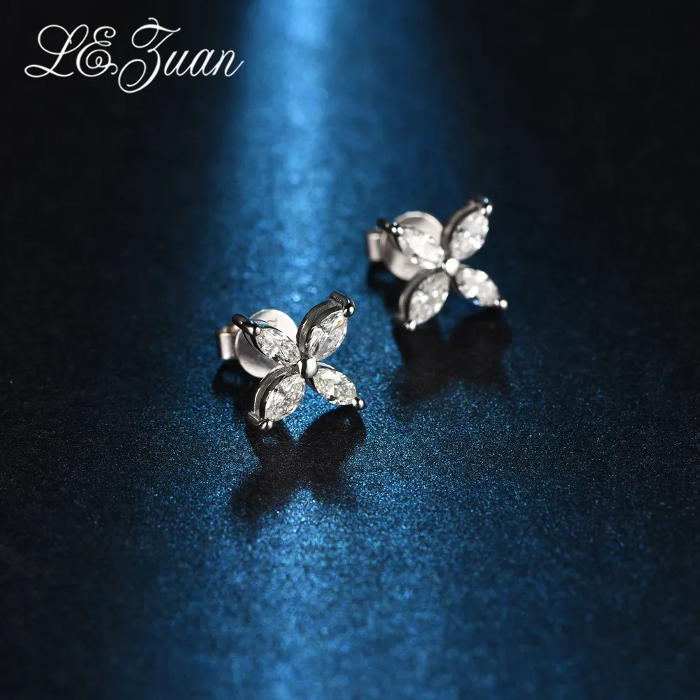 Женские серьги с бриллиантами L & zuan Deluxe ювелирные изделия из драгоценного камня 0
