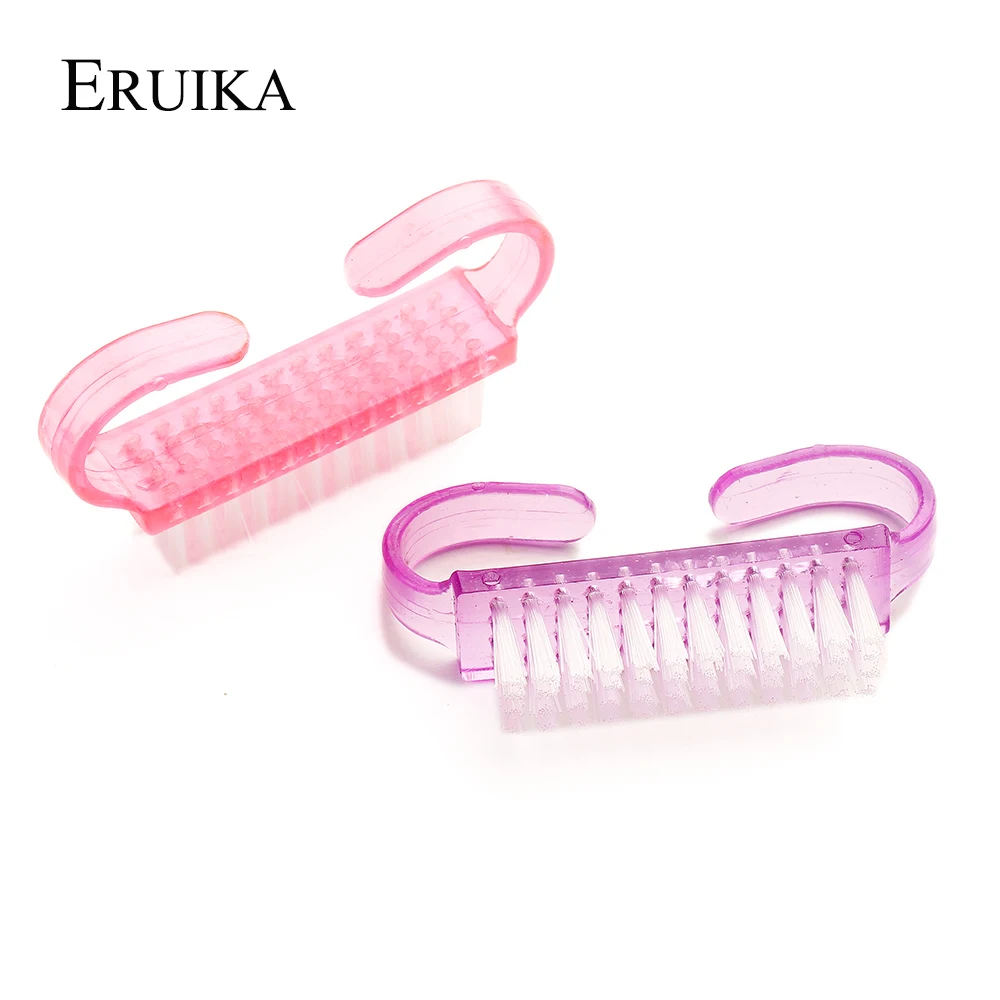 ERUIKA 2 шт./компл. щеточка для чистки ногтей для удаления пыли для ногтей Маникюр Педикюр Инструменты для ногтей искусство маникюра по уходу за ногтями аксессуар
