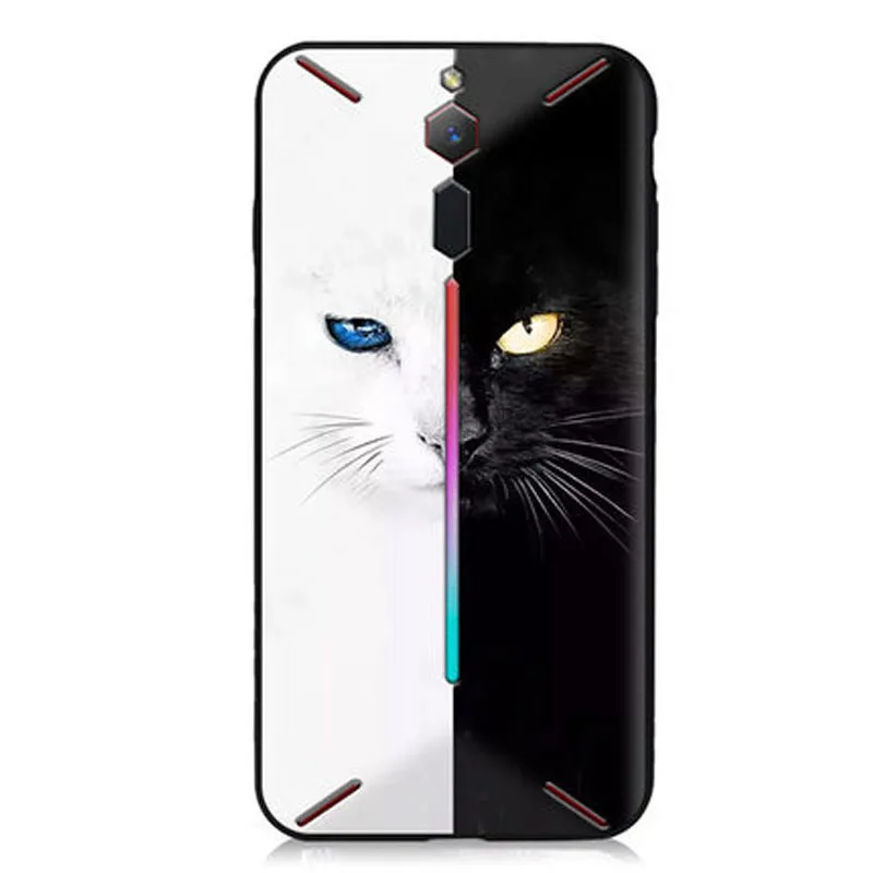 Для zte Nubia красный волшебный игровой телефон прозрачный Прохладный мультфильм мягкий силиконовый чехол для телефона RedMagic задняя крышка Черный boder для Nubia NX609J - Цвет: A7