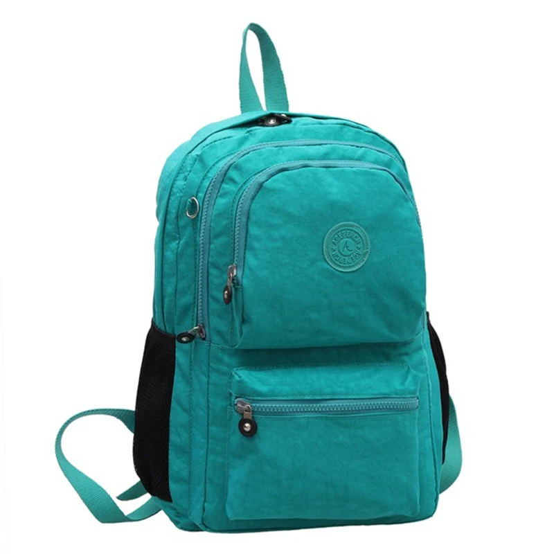 1pcs Light Green ACEPERCH женские оригинальные рюкзаки Mochila Mujer Escolar Feminina, школьная сумка для девочки-подростка, нейлоновый Водонепроницаемый женский рюкзак - Цвет: 1pcs Light Green