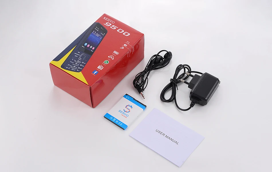 Мобильный телефон SERVO V9500 4 SIM карты 2 8 дюйма 1100 мАч Quad Bluetooth FM радио мобильный с