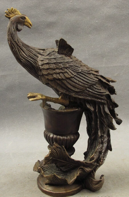 Песня voge gem S3176 10 &quotКитайские Бронзовые Украшения Фэншуй Fly Bird Феникс Павлин