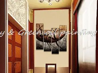 Arthyx картина ручной росписью стены искусства Аннотация танцоры масла Картины украшения дома без оправы Фотографии Декор Живопись на холсте 4 шт./компл