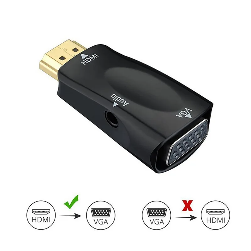 Mostotal HDMI к VGA адаптер 3 55 мм аудио кабель конвертер папа женскому 1080P для ноутбука