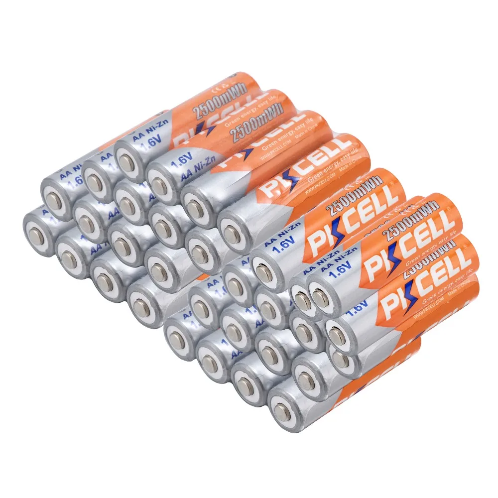 Аккумуляторная батарея AA 8x PKCELL 2500MA 1 6 в 2 а NiZN Ni-Zn аккумуляторная для RC игрушки |