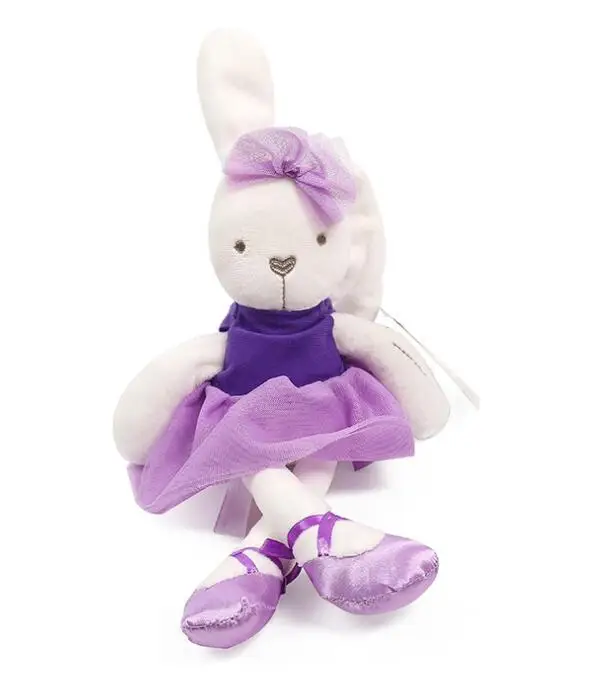 purple rabbit Детские мягкие игрушки, плюшевый кролик, кролик и медведь, спящий мате, мягкие и плюшевые игрушки в виде животных - Цвет: purple rabbit