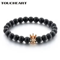 toucheart handmade black cuff crown bracelet bangles charms women gold luxury brand jewelry making bracelets homme sbr180118