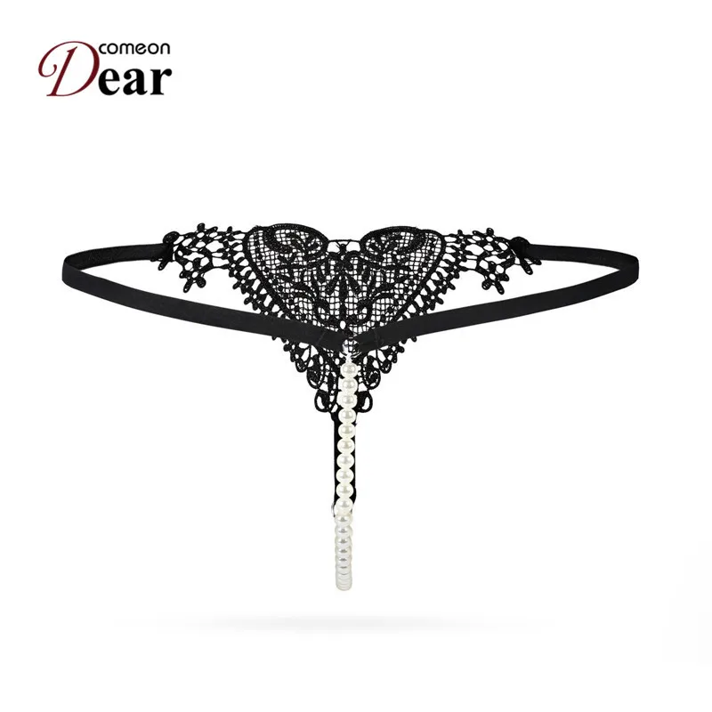 Comeondear PA5130 сексуальное женское нижнее белье с вышивкой бисером и жемчугом Majtki Damskie женские стринги и стринги Нижнее белье Женские трусы