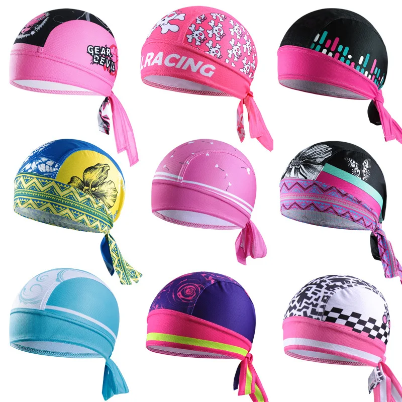 Q372 Cycling Headwea Hat Function Women Bike Bicycle Headscarf Cap Bandana Hood MTB Headband Skull Pirate Head Scarf |