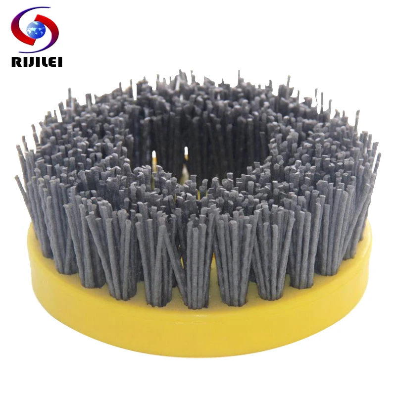 10PCS/Set 110mm Round Abrasive Antique Brush Antique Abrasive Nylon Brush Diamond Abrasive Brushes For Stone Polishing YG10