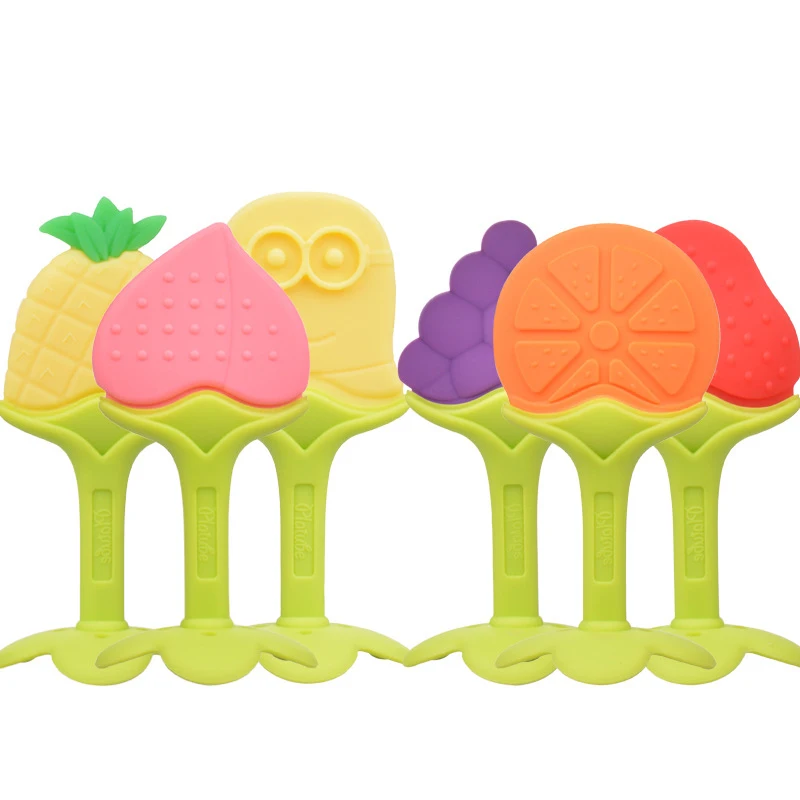 Детский Прорезыватель для зубов в виде фруктов и растительная форма жевательные