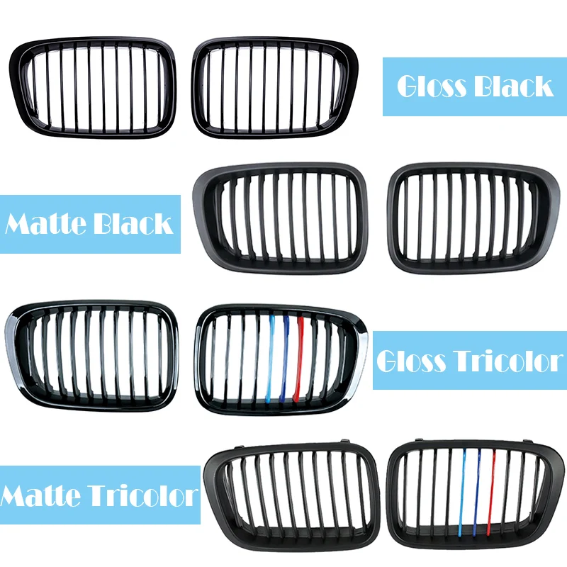 Overe Car Front Bumper Grills Grilles For BMW E46 Sedan 3 Series 1998 1999 2000 2001 4 Doors 4D Convertible Accessories | Автомобили и